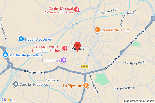 Carte de 138 Rue Colbert, Pertuis, France