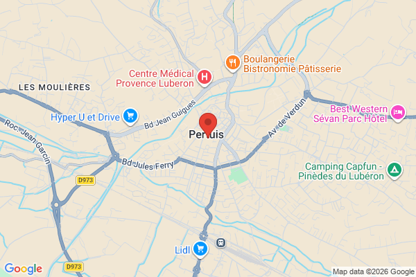 Carte de l'emplacement 84120 Pertuis