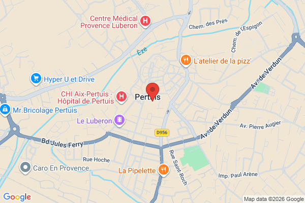 Carte de 94 Rue Colbert, Pertuis, France