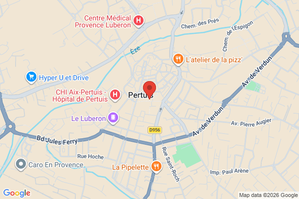 Carte de 72 Rue Colbert, Pertuis, France