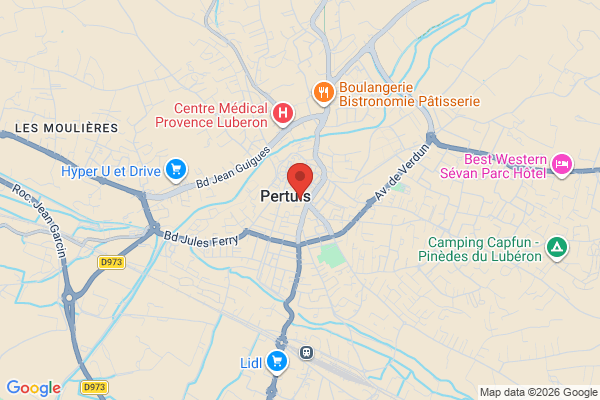 Carte de l'emplacement 84120 Pertuis
