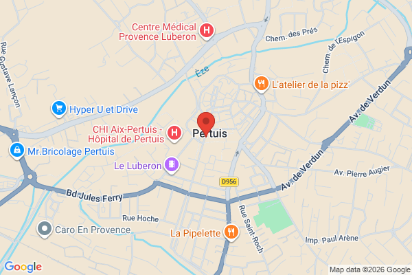 Carte de 9 Rue Danton, Pertuis, France