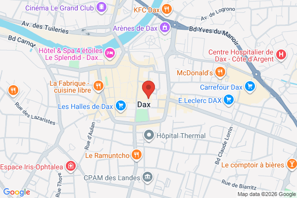 Carte de 11 Rue Saint-Pierre, Dax, France