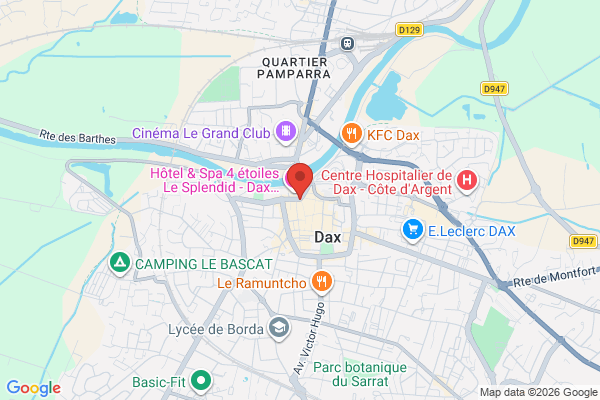 Carte de l'emplacement 40100 Dax