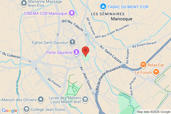 Carte de Esplanade François Mitterand, Manosque, France