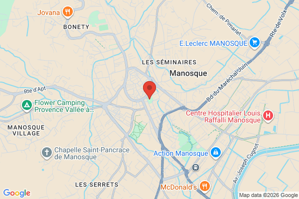 Carte de l'emplacement 04100 France