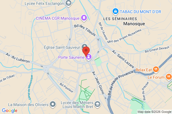 Carte de 7 Rue Grande, Manosque, France