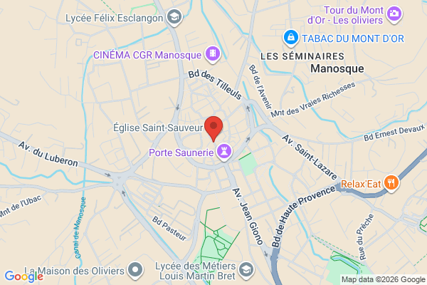 Carte de Rue Grande, Manosque, France