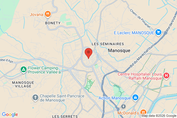 Carte de l'emplacement 04100 Manosque