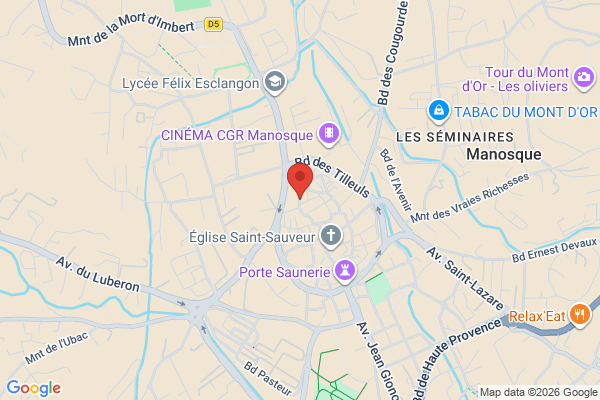 Carte de Rue des Marchands, Manosque, France