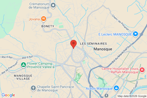 Carte de l'emplacement 04100 Manosque