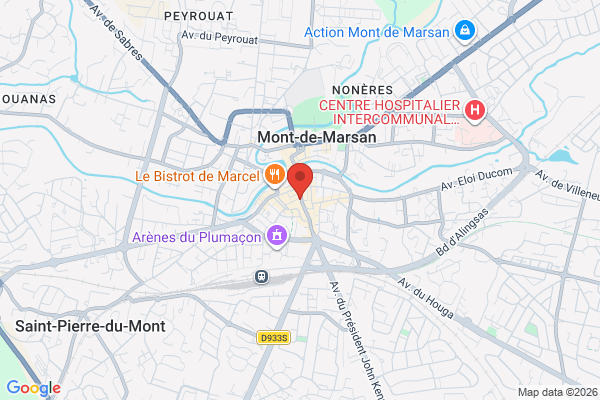 Carte de l'emplacement ancien CIC
