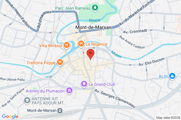 Carte de 5 Rue du 4 Septembre, Mont-de-Marsan, France