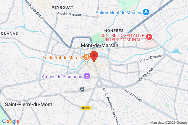 Carte de l'emplacement Local 240m²
