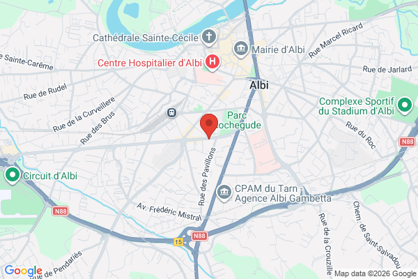 Carte de l'emplacement Local commercial 32m2