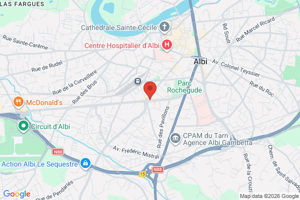 Carte de l'emplacement Local commercial secteur fac