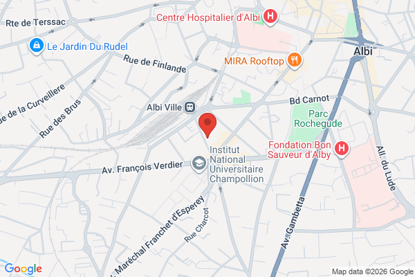 Carte de 19 Rue du Général Leclerc, Albi, France