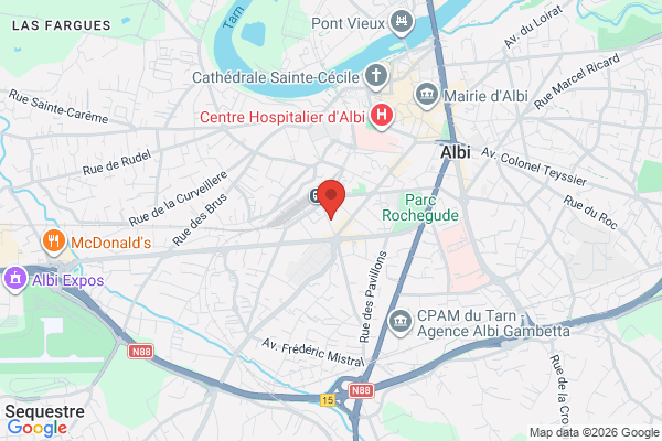 Carte de l'emplacement Local commercial 130m2