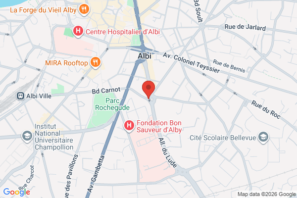 Carte de 37 Boulevard Paul Bodin, 81000 Albi, France