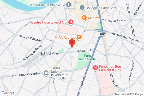 Carte de 11 Avenue Général de Gaulle, Albi, France