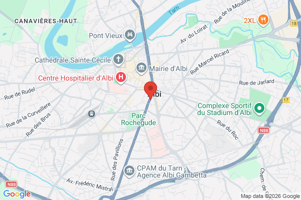 Carte de l'emplacement Local commercial 244m2