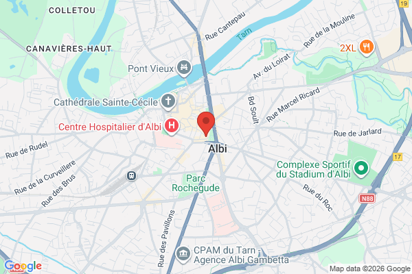 Carte de l'emplacement Local commercial 81m2