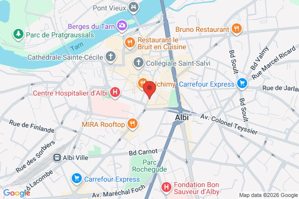 Carte de 11 Rue du Sel, Albi, France