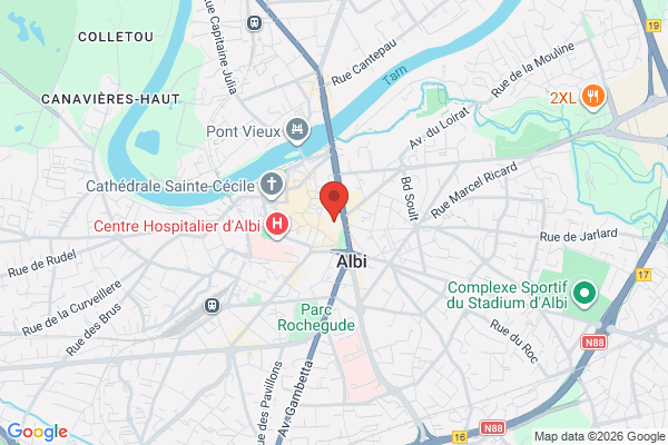 Carte de l'emplacement Commerce cadeaux 56m2