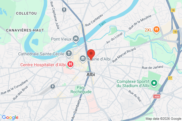 Carte de l'emplacement Commerce 37m2