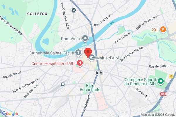 Carte de l'emplacement Concept store en plein centre ville