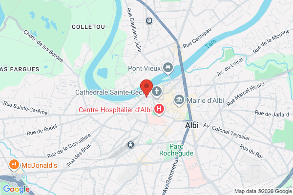 Carte de l'emplacement Fonds de commerce restaurant