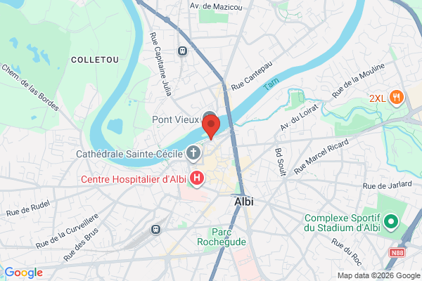 Carte de l'emplacement Local commercial 80m2