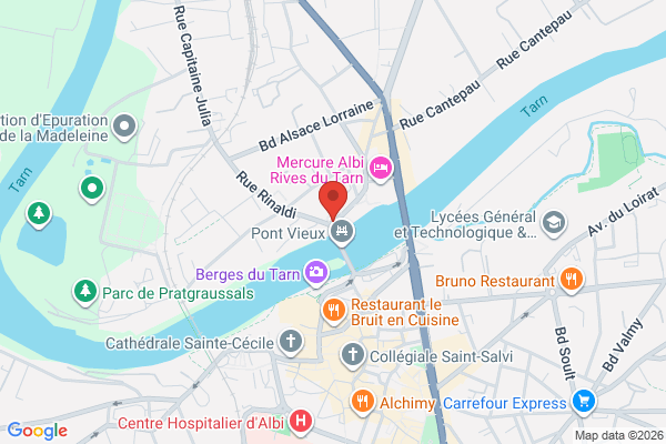 Carte de 98 Rue Porta, Albi, France