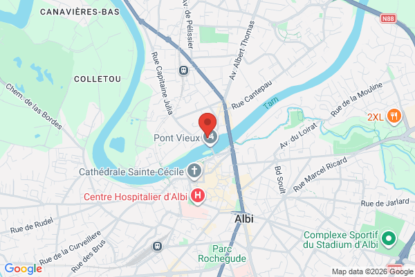 Carte de l'emplacement Fonds de commerce restauration