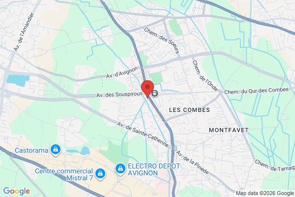 Carte de l'emplacement 84140 Avignon