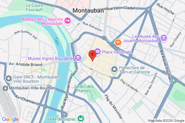 Carte de Rue de la République, Montauban, France