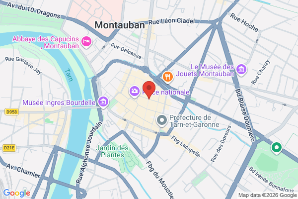 Carte de Rue de la Résistance, Montauban, France