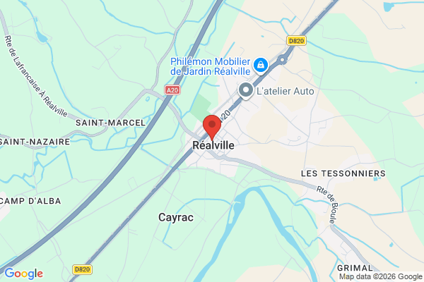 Carte de l'emplacement 82440 Réalville