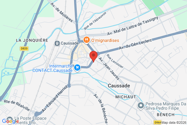 Carte de 46 Rue de Versailles, 82300 Caussade, France