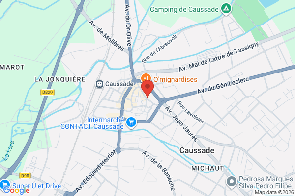 Carte de 25 Rue de la République, Caussade, France