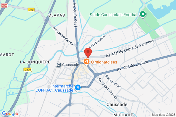 Carte de 14 Place de la Libération, Caussade, France