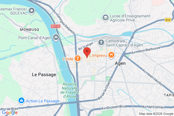 Carte de l'emplacement Grand local commercial - rue piétonne - 700m2