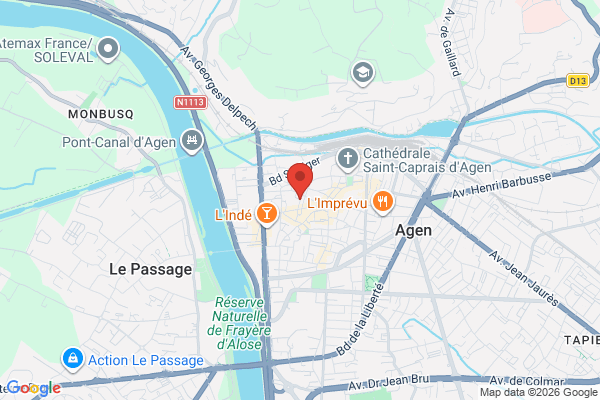 Carte de l'emplacement Local commercial - emplacement premium double exposition - 165m2