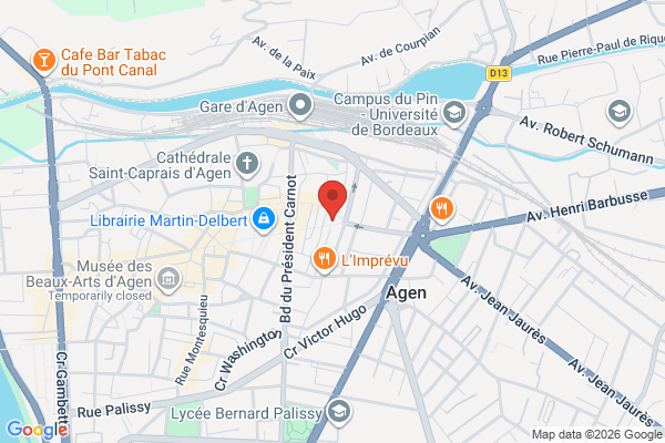 Carte de 119 Bd de la République, Agen