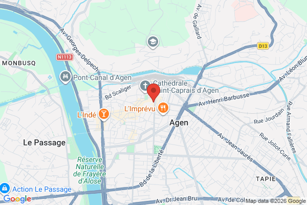 Carte de l'emplacement Local commercial hypercentre - 49m2