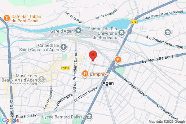 Carte de 129 Bd de la République, Agen