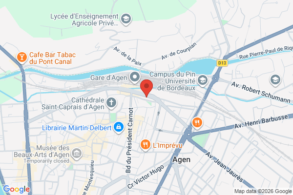 Carte de 56 Boulevard Sylvain Dumon, Agen