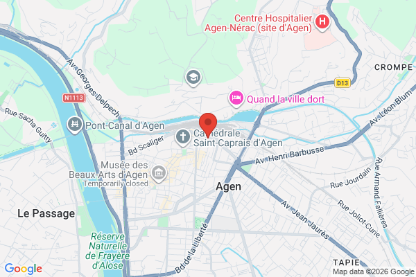 Carte de l'emplacement Local commercial - quartier gare - 23m23