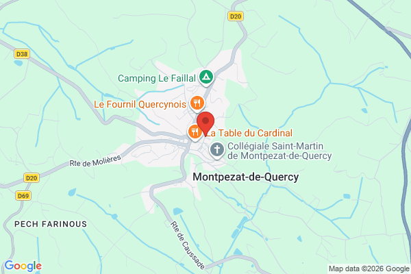 Carte de l'emplacement 82270 Montpezat-de-Quercy