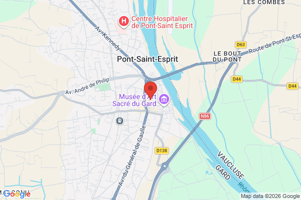 Carte de l'emplacement Grand local commercial